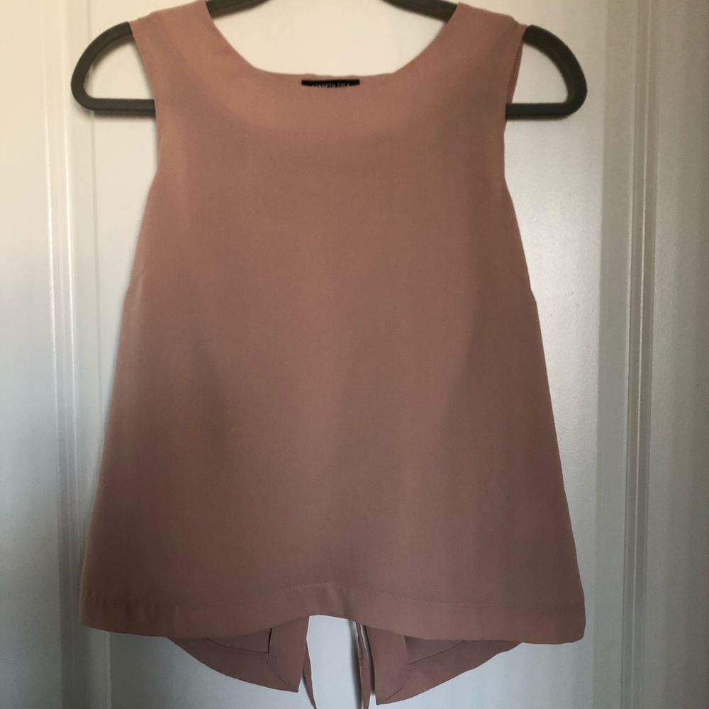 Kenneth Cole New York Lace Up Back Tank
